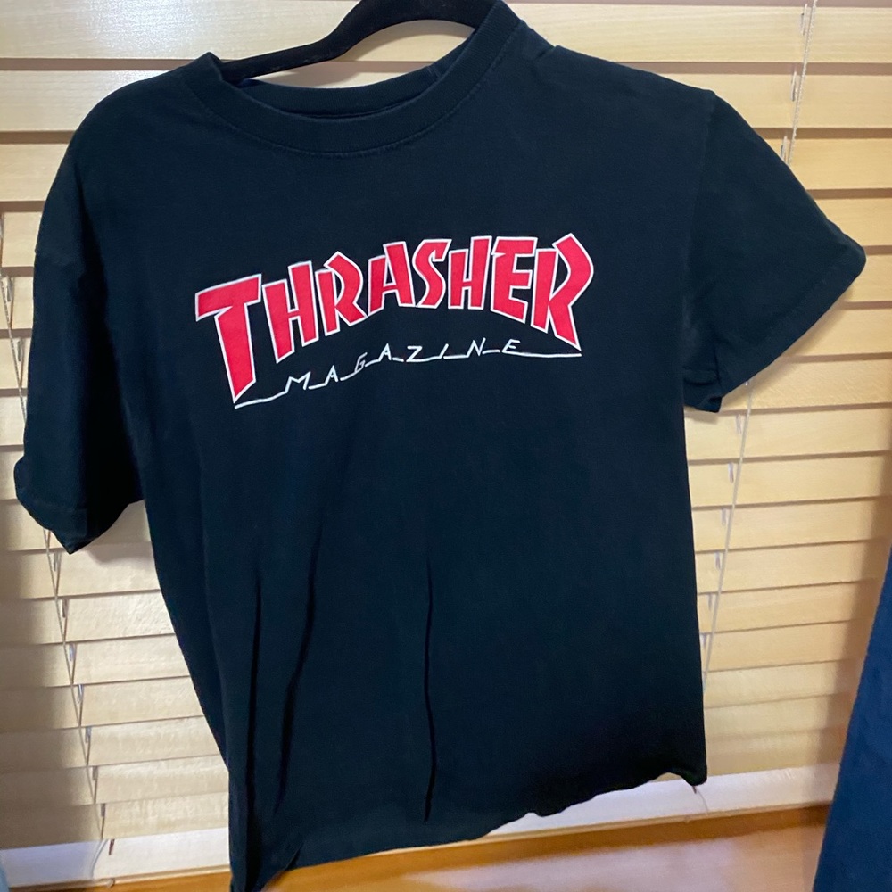black thrasher shirt